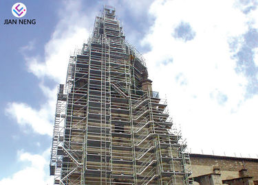 Safe And Reliable Construction Stair Tower , Vertical Building Scaffold Tower