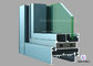 6063 Series Aluminium Sliding Door Profiles , Mill Finish Aluminium Glass Profile For Swing Door