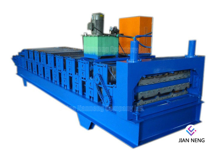 Renkli Çelik Trapez Metal Haddeleme Makinesi, Otomatik PLC Kontrol Metal Şekillendirme Makinesi