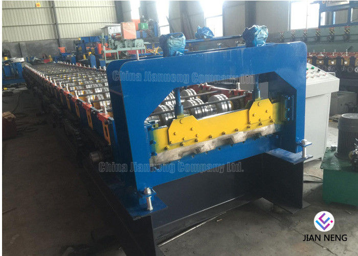 4kW Standart Metal Rulo Şekillendirme Makinesi, Siemens PLC Kontrollü Çatı Levha Makinası