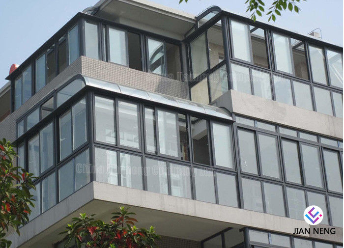 Ofis Binası için Perde Duvar Alüminyum Pencereler ve Kapılar Düşük - E Cam