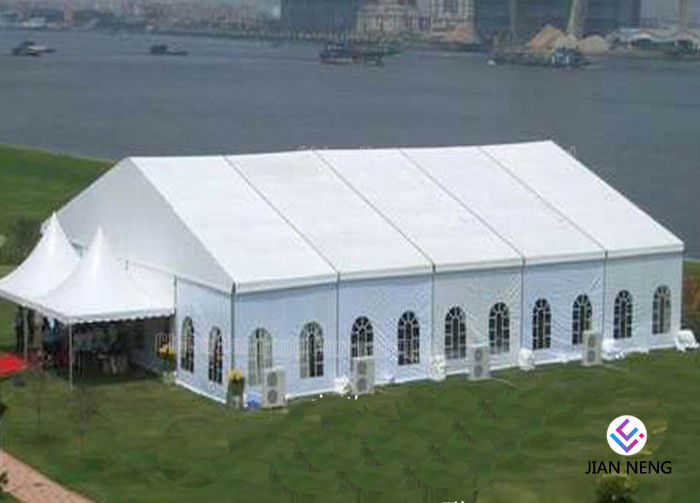 Rüzgar Geçirmez Açık Etkinlik Çadırı / Büyük Marquee Çadır 1000 Kişi İkram Kapasitesi İçin 20x50m